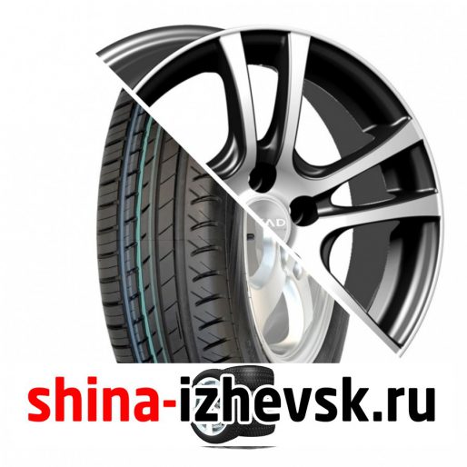Колесо в сборе Viatti Strada (V-130) 185/60 R15 H 84 + СКАД Дели 6xR15 4×100 ET40 DIA60.1 Черный глянцевый с полированной лицевой поверхностью в Ижевске